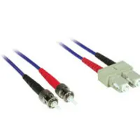 C2G 2m ST/SC Plenum-Rated Duplex 62.5/125 Multimode Fiber Patch Cable Cable de fibra óptica e InfiniBand Azul