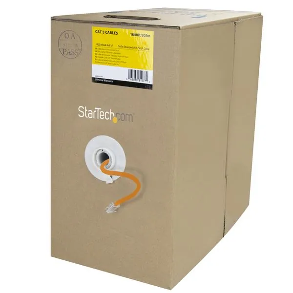 StarTech.com WIRRJ45ORRL cable de red Naranja 304,8 m Cat5e U/UTP (UTP)