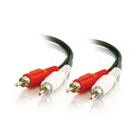 C2G 6ft Value Series RCA Type Audio Cable cable de audio 1,8 m 2 x RCA Negro