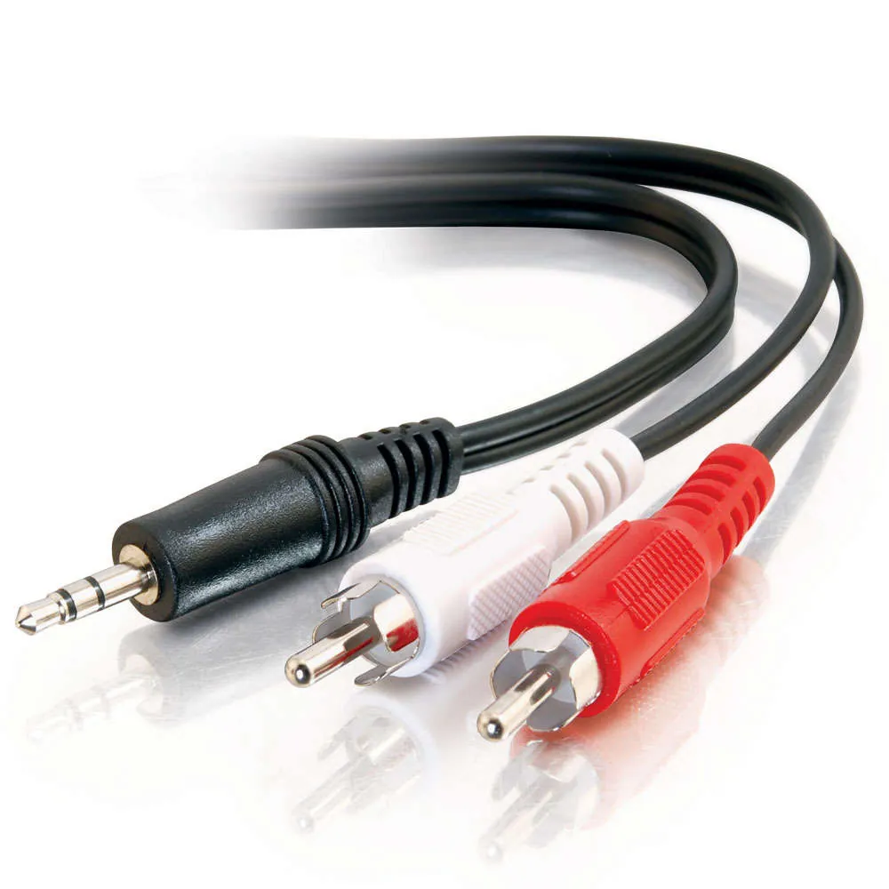 C2G 40423 cable de audio 1,82 m 3,5mm 2 x RCA Negro