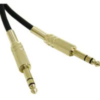 C2G 1.5ft Pro-Audio Cable 1/4in TRS M / 1/4in TRS M cable de audio 0,45 m Negro