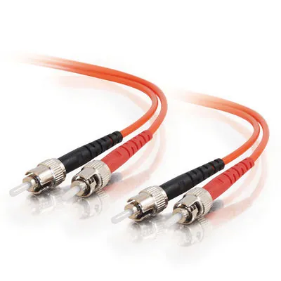 C2G 4m ST/ST Plenum-Rated Duplex 62.5/125 Multimode Fiber Patch Cable - Orange Cable de fibra óptica e InfiniBand Naranja