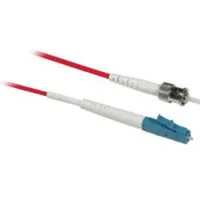 C2G 5m LC/ST Plenum-Rated 9/125 Simplex Single-Mode Fiber Patch Cable Cable de fibra óptica e InfiniBand Rojo