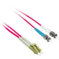 C2G 2m LC/ST Plenum-Rated 9/125 Duplex Single-Mode Fiber Patch Cable Cable de fibra óptica e InfiniBand Rojo