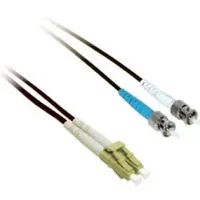 C2G 1m LC/ST Plenum-Rated 9/125 Duplex Single-Mode Fiber Patch Cable - Black Cable de fibra óptica e InfiniBand Negro