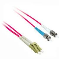 C2G 5m LC/ST Plenum-Rated Duplex 50/125 Multimode Fiber Patch Cable Cable de fibra óptica e InfiniBand Rojo