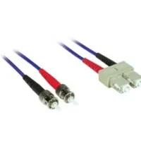 C2G 5m ST/SC Plenum-Rated Duplex 62.5/125 Multimode Fiber Patch Cable Cable de fibra óptica e InfiniBand Azul