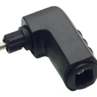 C2G Velocity™ Right Angle Toslink® Port Saver Adapter Toslink M Toslink F Negro