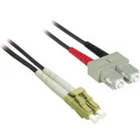 C2G 2m LC/SC Duplex 62.5/125 Multimode Fiber Patch Cable Cable de fibra óptica e InfiniBand Negro
