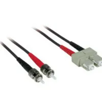 C2G 5m SC/ST Duplex 62.5/125 Multimode Fiber Patch Cable Cable de fibra óptica e InfiniBand Negro