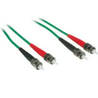 C2G 5m ST/ST Duplex 62.5/125 Multimode Fiber Patch Cable Cable de fibra óptica e InfiniBand Verde