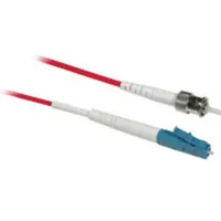 C2G 10m LC/ST Simplex 9/125 Single-Mode Fiber Patch Cable de fibra óptica e InfiniBand Rojo