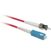 C2G 5m ST/SC Simplex 9/125 Single-Mode Fiber Patch Cable de fibra óptica e InfiniBand Rojo