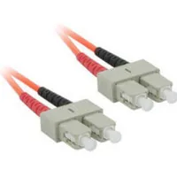C2G Fiber Optic Duplex Patch Cable, 2 x SC, 2 x SC, 7 m Cable de fibra óptica e InfiniBand Naranja