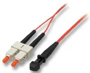 Lindy LWL Duplex Cable MTRJ/SC, 3m Cable de fibra óptica e InfiniBand Rojo