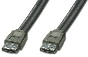 Lindy eSATA Cable, 2m cable de SATA Negro