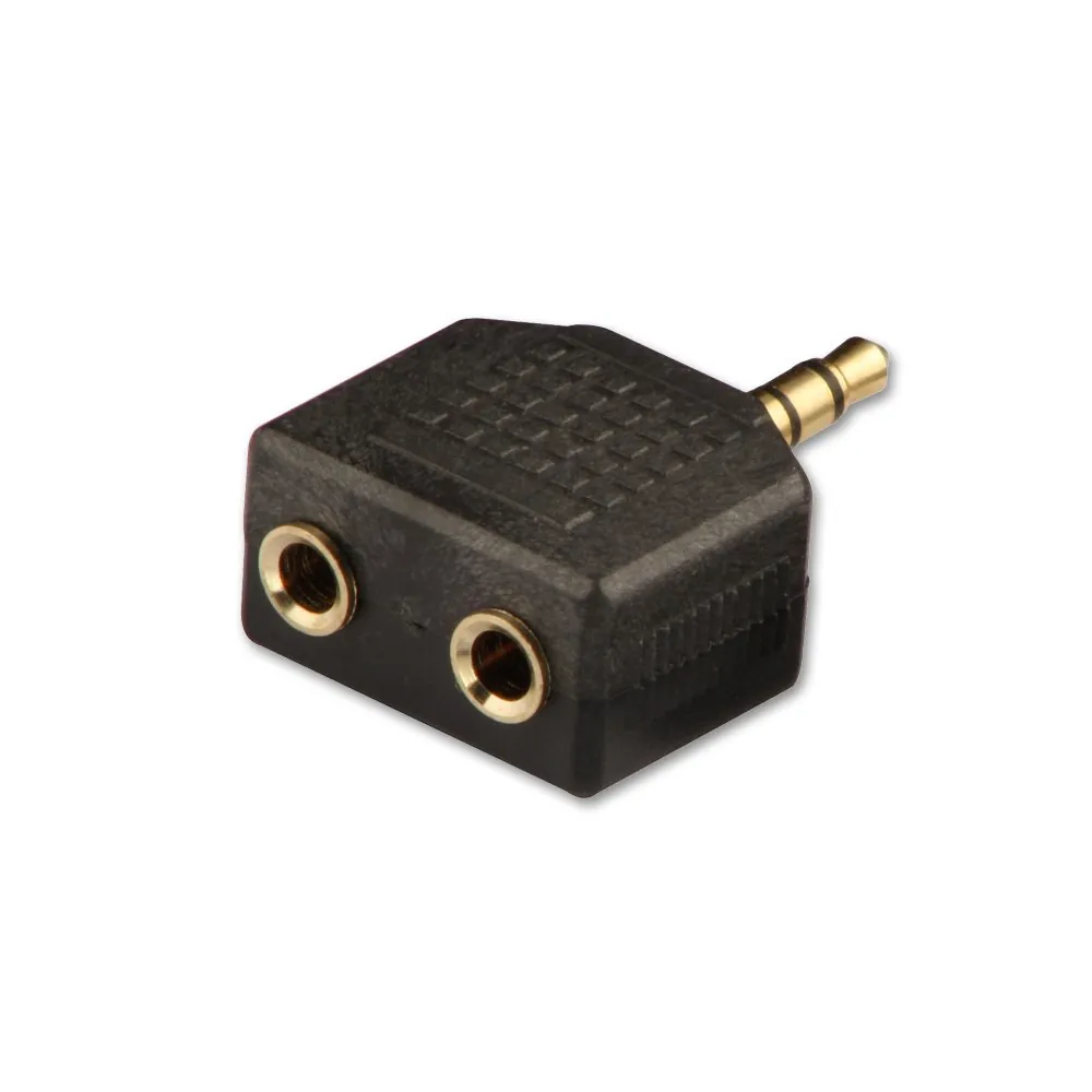 Lindy Audio Adapter 3.5 mm 2 x 3,5mm Negro