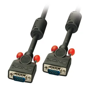 Lindy SVGA Monitor Cable, 2m cable VGA VGA (D-Sub) Negro