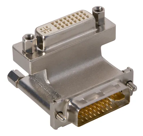 Lindy DVI 90 Grad Adapter DVI-I Gris