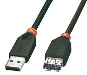 Lindy 1m USB 2.0 Extension Cable cable USB USB A Negro