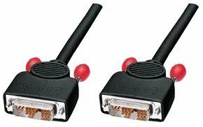 Lindy 5m DVI-I Cable cable DVI Negro