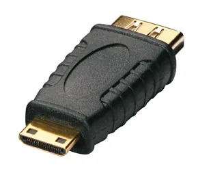 Lindy HDMI FM/Mini HDMI M adapter Negro