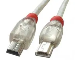 Lindy USB 2.0 cable - 1m cable USB Mini-USB A Mini-USB B Transparente