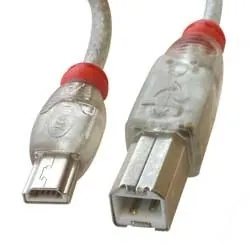 Lindy USB Cable Mini-A/B - 1 m cable USB Mini-USB A USB B Transparente