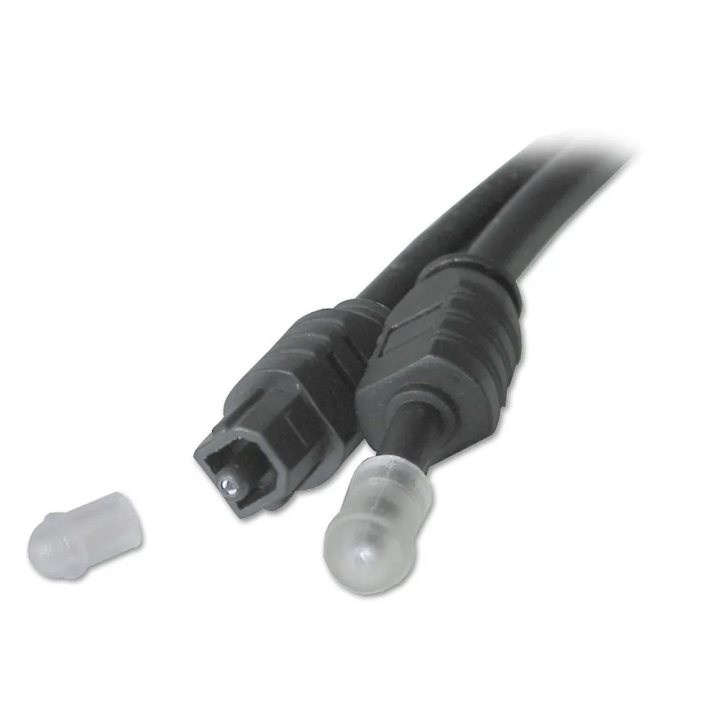 Lindy TosLink Optical SPDIF Cable, 5m cable de audio Negro