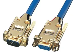 Lindy 15m VGA Cable cable VGA VGA (D-Sub) Azul