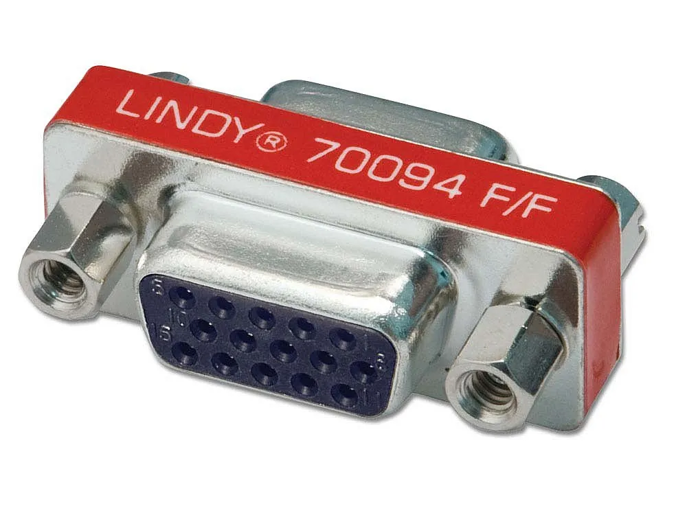 Lindy 70094 cambiador de género para cable 15HD