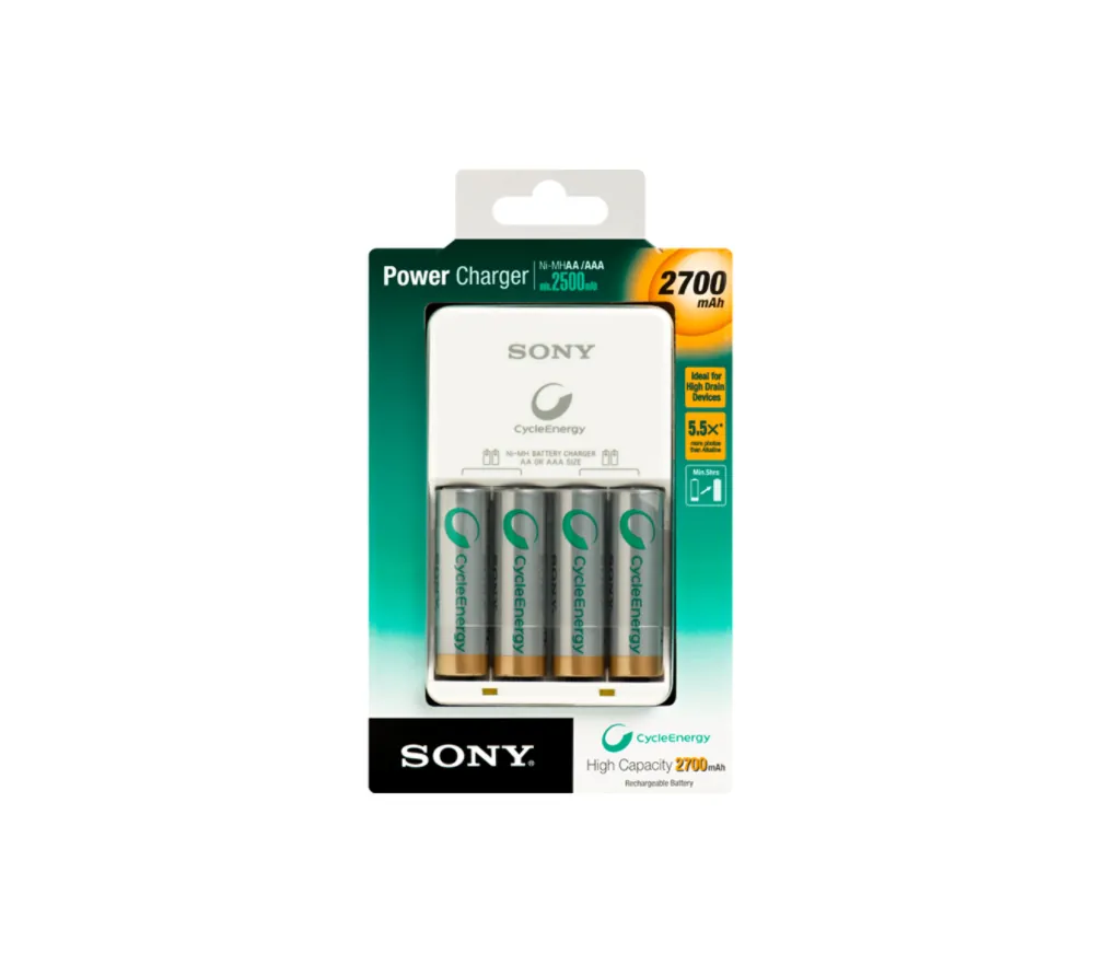 Sony Power-charger incl. 4NI-MH cells cargador de batería