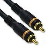 C2G 0.5m Velocity Digital Audio Coax Cable cable coaxial 0,5 m RCA Negro