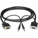 C2G 15m Monitor Cable + 3.5mm Audio VGA (D-Sub) + 3,5mm Negro