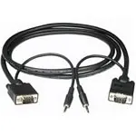 C2G 3m Monitor Cable + 3.5mm Audio VGA (D-Sub) + 3,5mm Negro