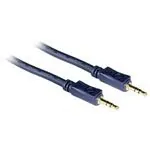 C2G 0.5m Velocity 3.5mm Stereo Audio Cable M/M cable de audio 0,5 m 3,5mm Negro