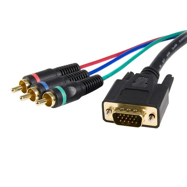 StarTech.com 3ft VGA - RCA 0,9 m VGA (D-Sub) 3 x RCA Negro