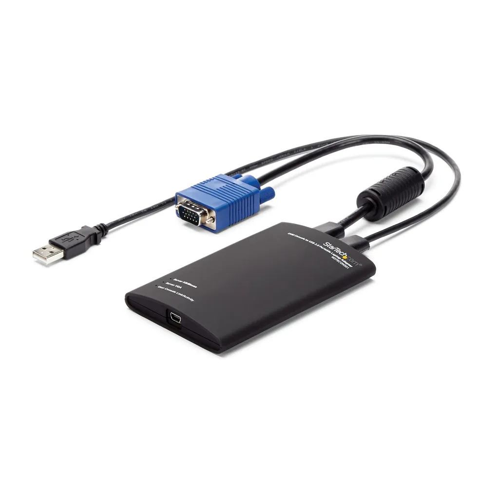 StarTech.com NOTECONS01 cable para video, teclado y ratón (kvm) Negro