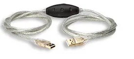 Manhattan USB 2.0 Transfer Cable cable USB 2 m Transparente