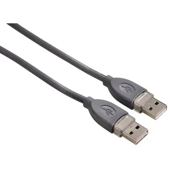 Hama USB A/A, 1.8 m cable USB USB 2.0 1,8 m Gris