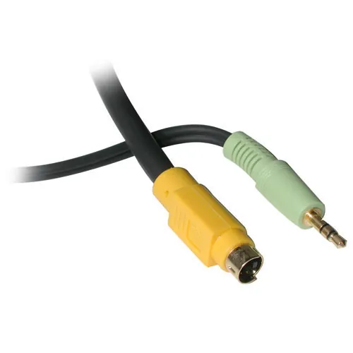C2G 7m Value Series S-Video + Audio to (3) RCA-Type Adapter Cable S-Video (4-pin) + 3.5mm 3 x RCA Negro