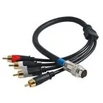 C2G 0.5m RapidRun™ Dual Stereo V.2 Break-Away Flying Lead 0,5 m Negro