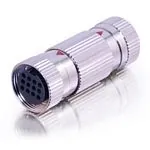 C2G RapidRun™ 12-pin Din (5-Coax Blue) Coupler F/F Plata