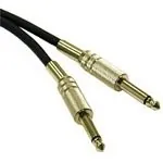 C2G 1m Pro-Audio 6.3mm Cable M/M cable de audio 6,35mm Negro