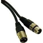 C2G 7m Pro-Audio XLR M / F cable de audio XLR (3-pin) Negro