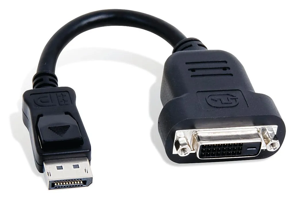 Matrox CAB-DP-DVIF adaptador de cable de vídeo 0,2 m DisplayPort DVI-D Negro