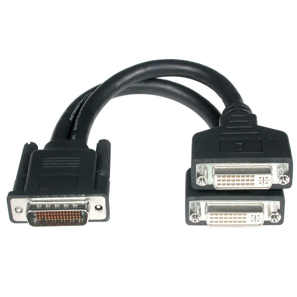 C2G LFH-59 M / 2 DVI-I F Cable 0.2m 0,2 m DMS Negro