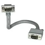 C2G 0.5m Monitor HD15 M/F cable cable VGA 0,5 m VGA (D-Sub) Gris