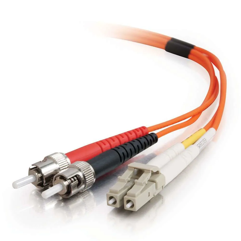 C2G 2m LC/ST LSZH Duplex 62.5/125 Multimode Fibre Patch Cable Cable de fibra óptica e InfiniBand Naranja