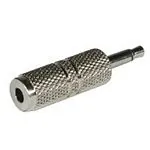 C2G Mono/Stereo Adapter 3.5mm Mono M 3.5mm Stereo FM Plata